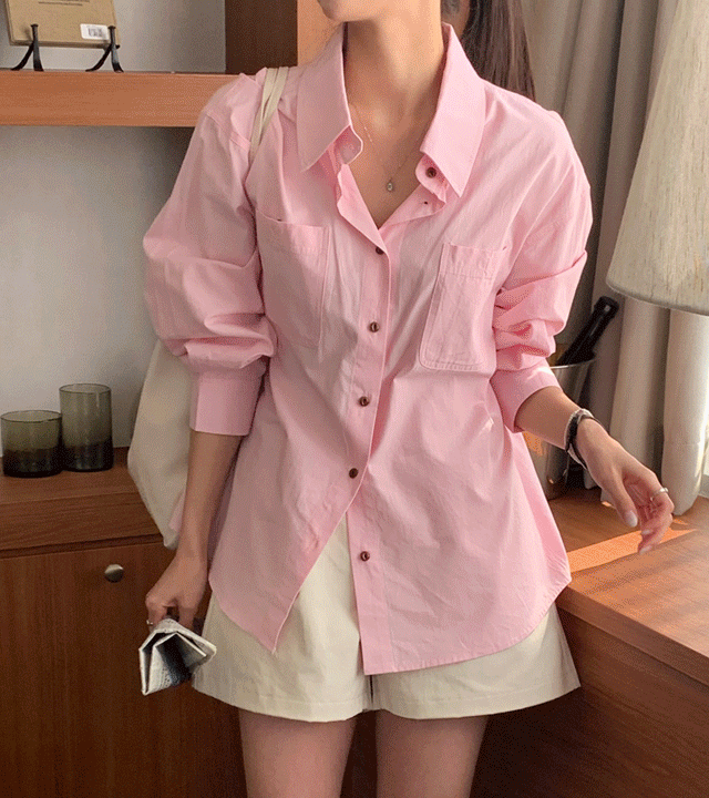 [봄느낌🌸] 에리카 더블포켓셔츠 (3color)